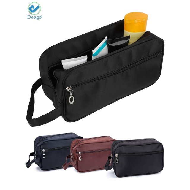 Deago Travel Toiletry Bag Dopp Kit for Men & Women Waterproof Cosmetics Makeup Shaving Bag Organizer (Coffee)