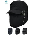 thumbnail image 1 of Deago Trooper Trapper Hat Winter Windproof Ski Hat with Ear Flaps and Mask Warm Hunting Hats for Men Women (Black), 1 of 10