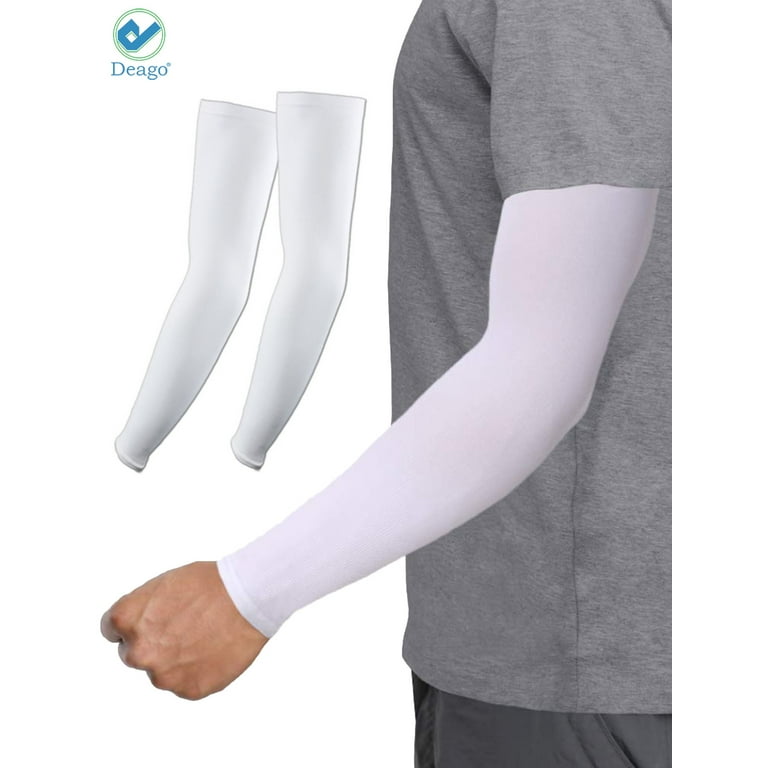 Deago UV Sun Protection Cooling Arm Sleeves Sunblock Cover For Men Women  Cycling Runing Soccer Baseball Hiking Driving 