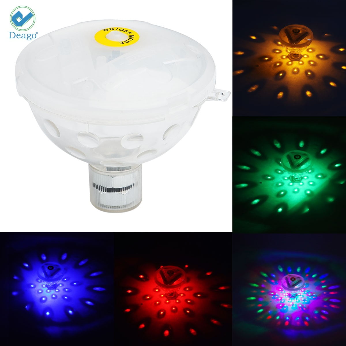 Deago Underwater LED Glow Light Show Swimming Pool Lights Floating Lamp ...