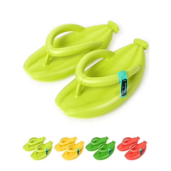 Deago Unisex Banana Flip Flops for Women Men Cloud Pillow Slippers Sandals Non Slip Bathroom Shower Summer Pool Beach Creative Fruit Shoes