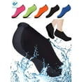 thumbnail image 1 of Deago Water Sports Skin Socks Beach Swim Barefoot Shoes Quick-Dry Aqua Yoga Socks Slip on For Women Men Kids "Black, M", 1 of 10