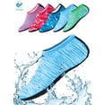 thumbnail image 1 of Deago Water Sports Socks Beach Barefoot Quick-Dry Aqua Yoga Shoes Slip-on for Men Women Kids (Blue,2XL), 1 of 6