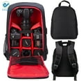 thumbnail image 1 of Deago Waterproof Professional DSLR Camera Backpack For Canon Nikon Sony Olympus and Lenses Accessories (Red), 1 of 9