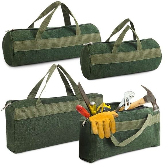 Deago Wide Mouth Tool Bag, 11/14/16 in Oxford Heavy Duty High Capacity Handbag, Portable Multi-function Tool Bag for Storage Wrench, Screwdrivers, Plier, Nails