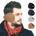 thumbnail image 1 of Deago Winter Earmuffs for Men Women Behind the Head Adjustable Ear Muffs Plush Fleece Ear Warmers (Khaki), 1 of 9