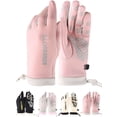 thumbnail image 1 of Deago Winter Gloves Touch Screen Water Resistant Windproof Thermal for Running Cycling Driving Hiking for Men Women (Pink), 1 of 9