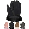 thumbnail image 1 of Deago Winter Gloves for Women Touch Screen Cold Weather Thermal Warm Windproof Gloves Soft Thick Fleece Lining Glove (Black), 1 of 8