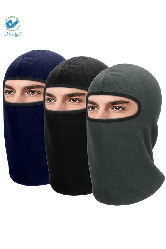 Winter Windproof Fleece Ski Mask Balaclava Headwear Motorcycle Thermal Face Mask Bandanas (Gray)