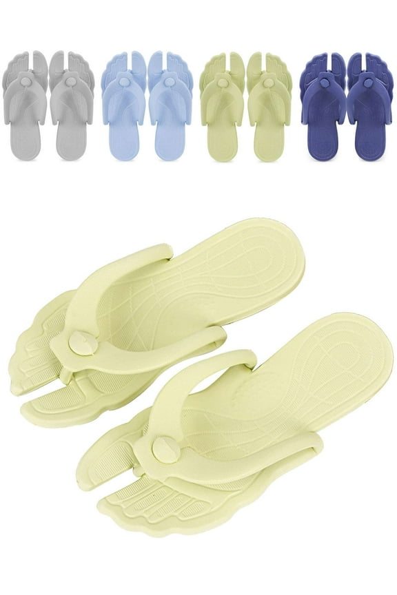 Women Beach Summer Casual Flip Flop Sandals Portable Detachable Folding Shower Slippers Non-slip Couples Flip-Flops