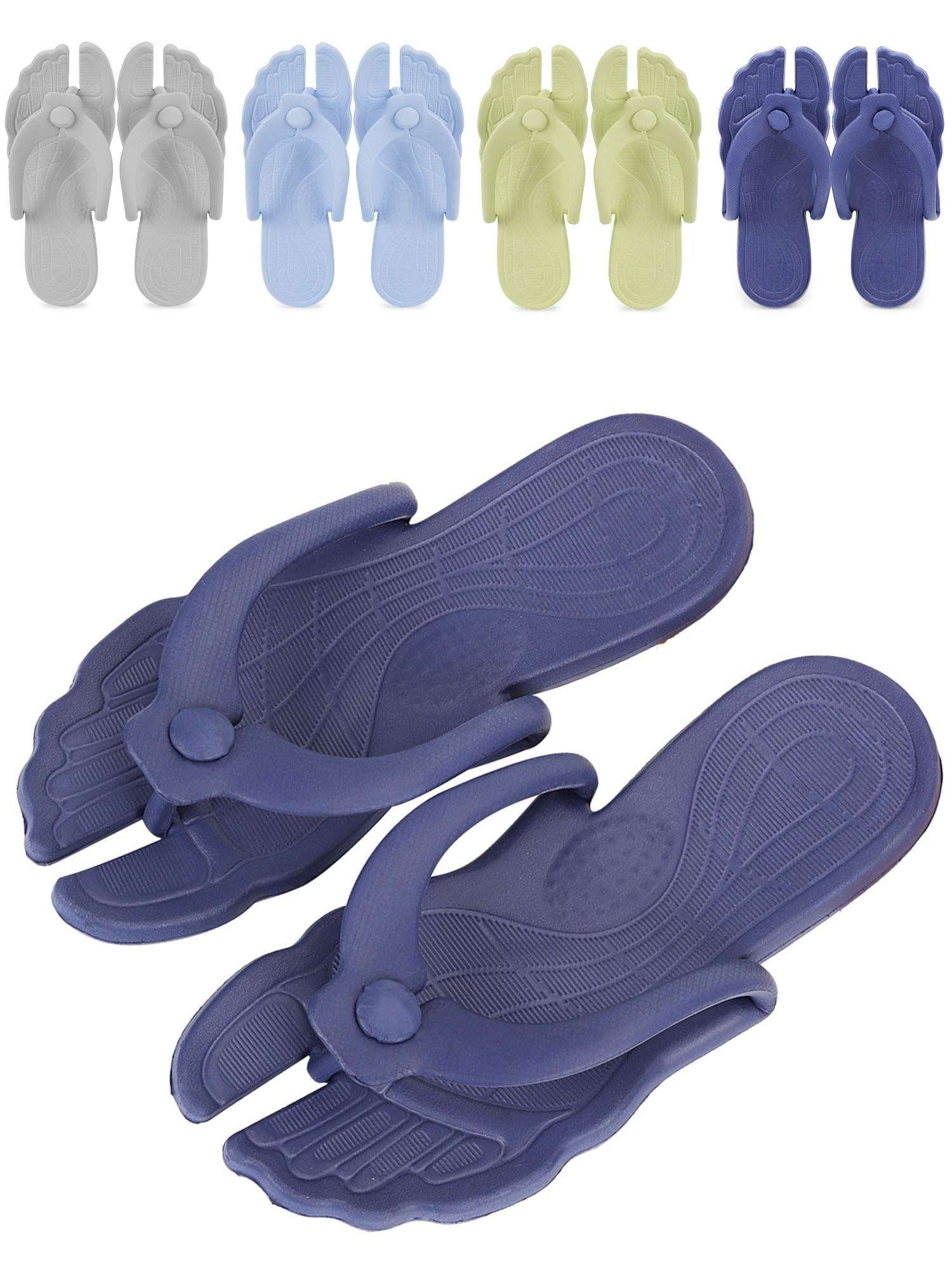 Deago Women Beach Summer Casual Flip Flop Sandals Portable Detachable ...