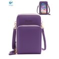thumbnail image 1 of Deago Women Crossbody Cellphone Purse Touch Screen Bag RFID Blocking Wallet Handbag with Shoulder Strap (Purple), 1 of 10