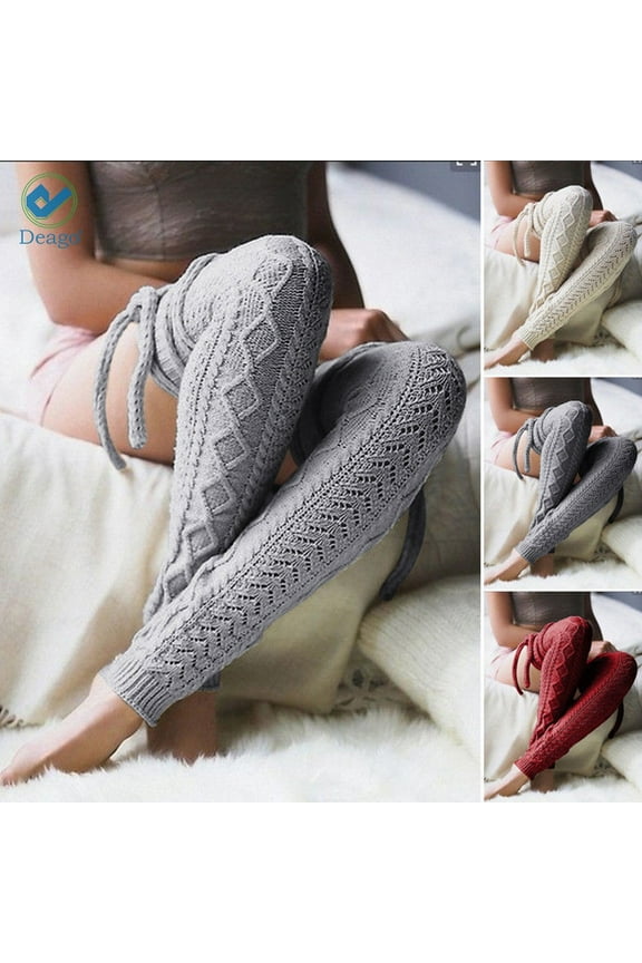 Women Thigh High Socks Over the Knee Leg Warmer Extra Long Boot Socks Leggings