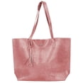 thumbnail image 1 of Deago Women Tote Bags Top Handle Satchel Handbags PU Faux Leather Tassel Shoulder Purse (Pink), 1 of 10