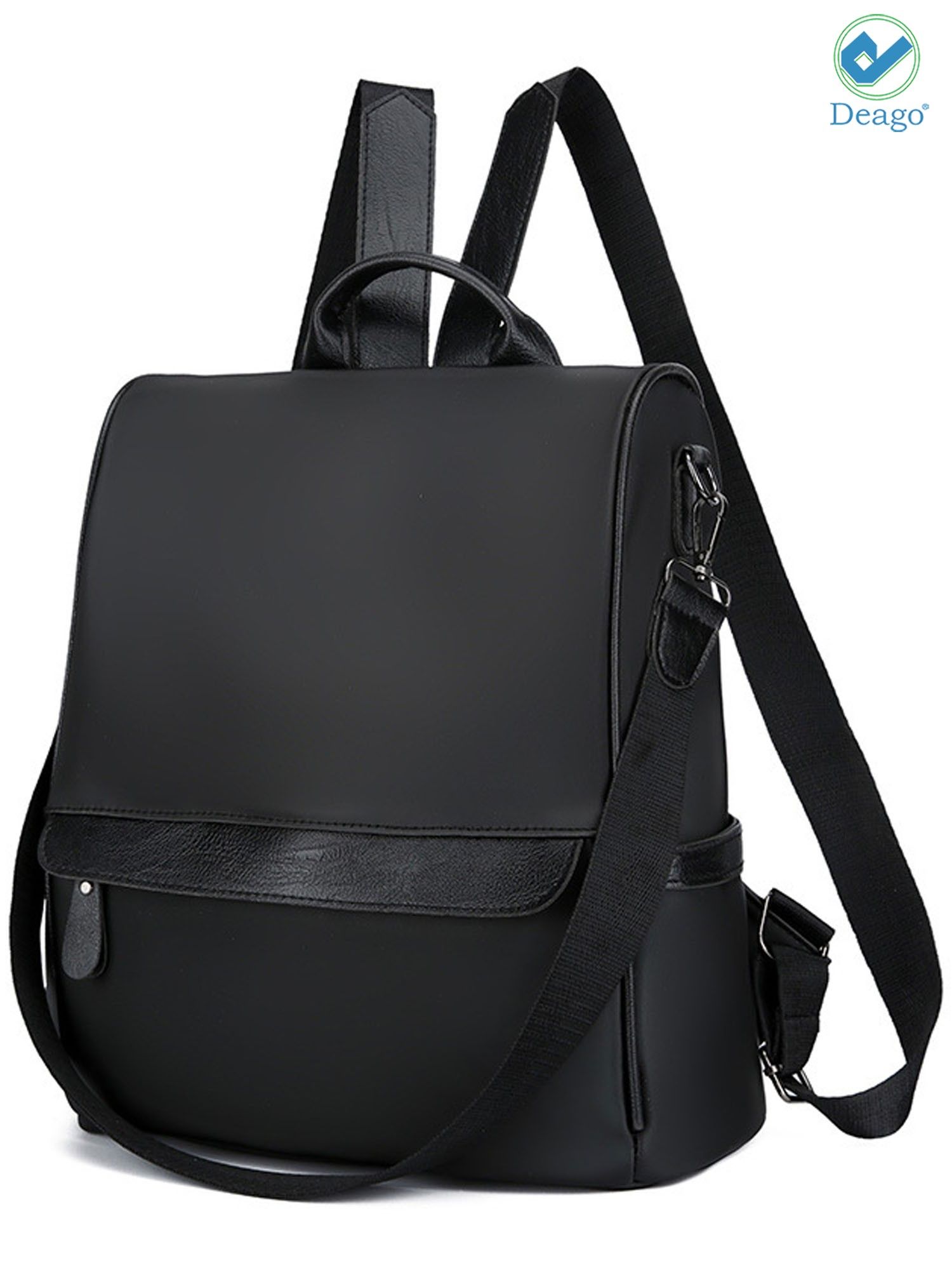 Women Black Anti-theft Backpack Nylon Travel Rucksack Lightweight Shoulder Bags NIUBWJL Women Backpack Purse Waterproof Nylon Anti-theft  main image 2