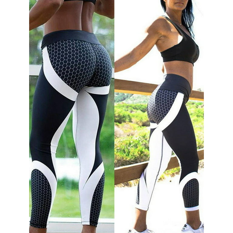 Petite Yoga Pants for Women 3D Print High Waist Workout Leggings
