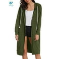 thumbnail image 1 of Deago Women's Casual Zip up Hoodies Long Tunic Sweatshirts Jackets Fashion Plus Size Hoodie with Pockets (Green, 2XL), 1 of 7