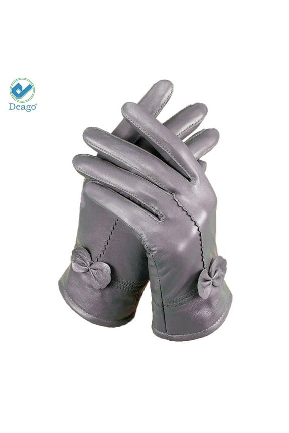 Women's Classic Gloves Driving Winter Warm Nappa Leather Gloves