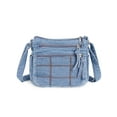 thumbnail image 1 of Deago Women's Retro Small Denim Shoulder Bag Crossbody Handbags Casual Style Lightweight Jean Tote Purse (Blue), 1 of 8