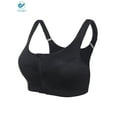 thumbnail image 1 of Deago Women's Seamless Comfortable Sports Bra with Removable Pads Zipper Workout Fitness Bra, 1 of 5