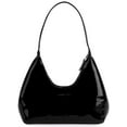 thumbnail image 1 of Deago Women's Small Crescent Shoulder Bag Patent Leather Retro Y2k Hobo Handbags Tote Underarm Clutch Purse (Black), 1 of 8
