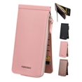 thumbnail image 1 of Deago Womens Leather Multi Card Organizer Wallet Credit Card Holder Thin Wallet with Zipper Pocket (Pink), 1 of 8