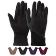 thumbnail image 1 of Deago Womens Winter Warm Gloves with Sensitive Touch Screen Texting Fingers Fleece Lined Windproof Gloves (Black), 1 of 9