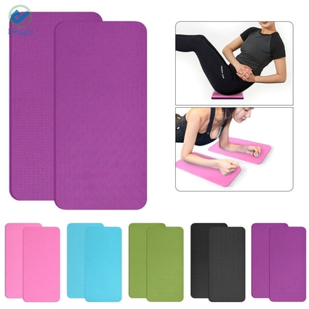 Deago Yoga Knee Pad and Elbow Cushion Fitness Exercise Mat for Pain Free Joints in Yoga, Pilates, Floor Workouts (Pink)