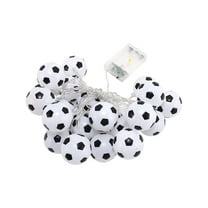 Football String Lights Battery Operated, 9.8ft 20 LED Twinkle Little Star Light Warm White, Indoor and Outdoor Decoration for Kids Room, Wall, Bedroom