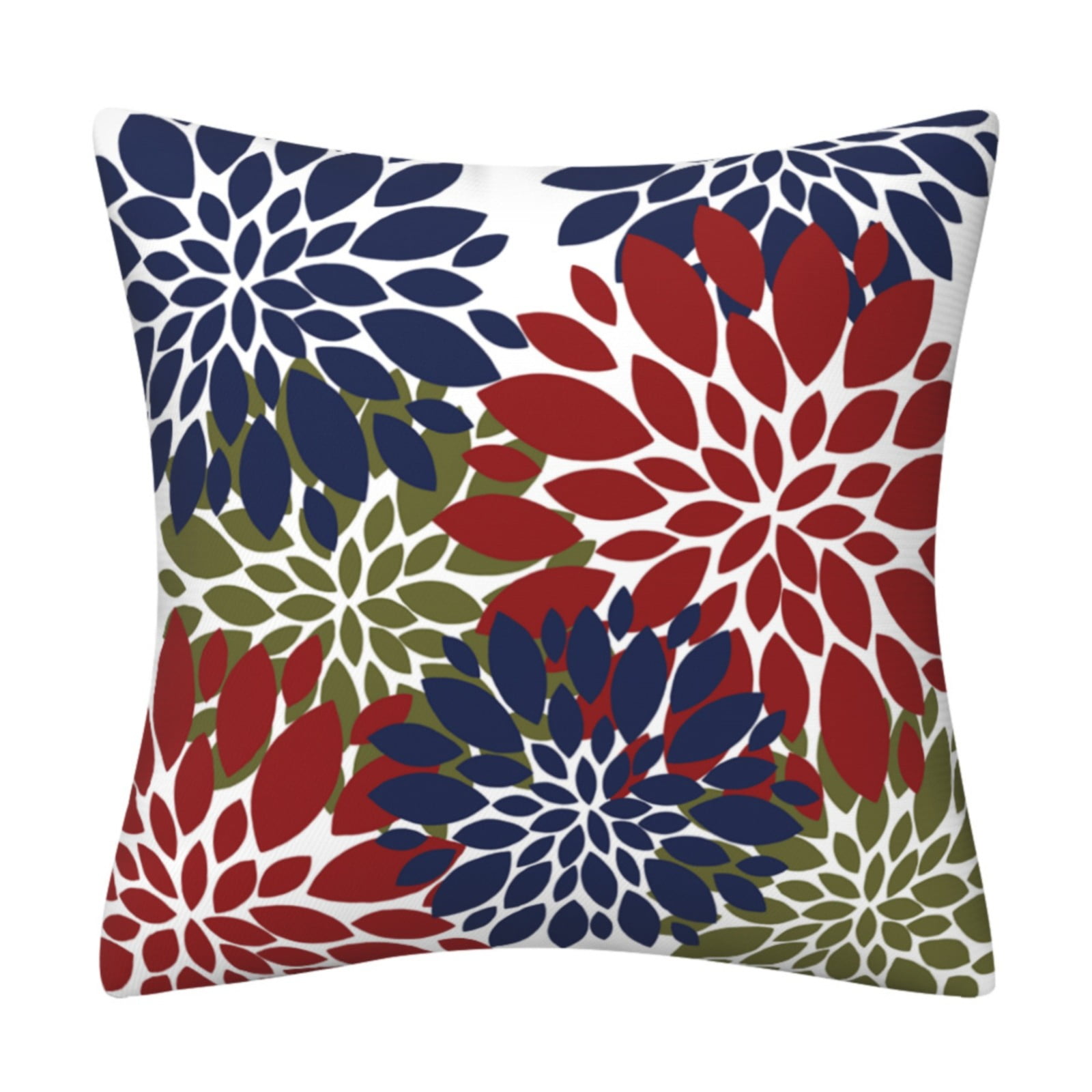 Deal! Blue Grey Floral Throw Pillows Farmhouse Decorative Throw Pillow ...