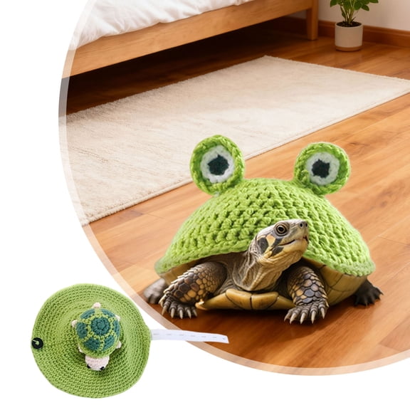 Deal Countdown! Knitted Turtle Sweater For Pet Tortoise, Cute Warm Shell For Small Turtle For Christmas Halloween Party Roleplay Photo Birthday Gift 2026