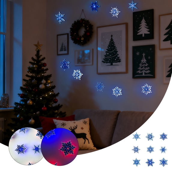 Deal Countdown!Wall Stickers, LED, Reusable, Christmas Holiday, Holiday ...