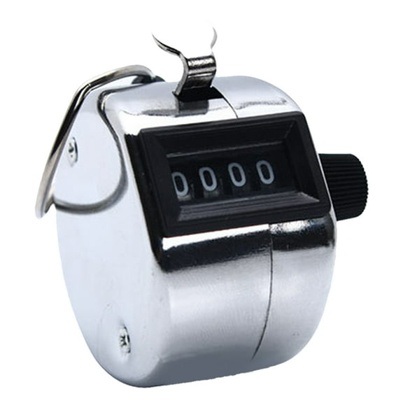 Metal Handheld Tally Counter 4-Digit Number Count Clicker Counter Hand Counter Sport Supplies