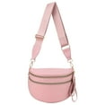 thumbnail image 1 of Deal! Nylon Crossbody Bag Zipper Bum Bag Spacious Sling Shoulder Bag For Women Decor Bag (Pink), 1 of 10
