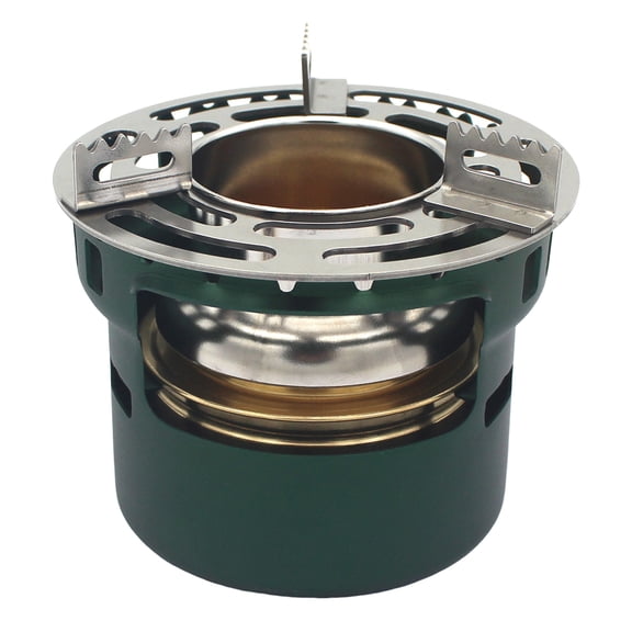 Outdoor Alcohol Stove Mini Barbecue Stove Portable Picnic Furnace Teapot Green (Kitchen Supplies)