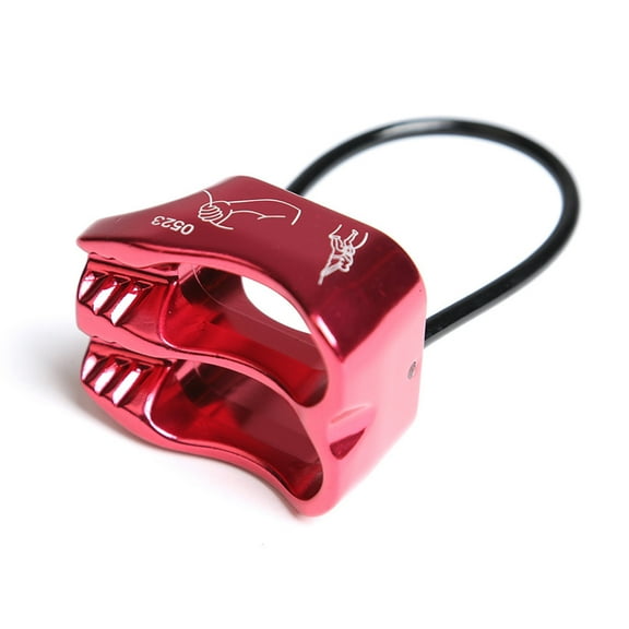 Rappel Atc Belay Device Descender Camping Climbing Equipment Sport Supplies (Red)
