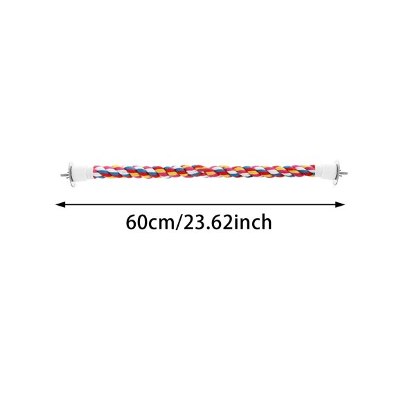 Deal Sale! From 12 to 24 Inch Optional Bird Rope Perches for Parrots Budgie Colorful Rope Spiral Toys Comfy for Rope Bungee Bird Toy Bird Cage Climbing Stand Rope Arts Crafts Diy Toys Happy 2026!