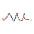 thumbnail image 1 of Deal Sale! From 12 To 24 Inch Optional Bird Rope Perches For Parrots Budgie Colorful Rope Spiral Toys Comfy For Rope Bungee Bird Toy Bird Cage Climbing Stand Rope Arts Crafts Diy Toys, 1 of 6