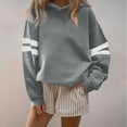 thumbnail image 1 of Womens Solid Hoodies Fall Fashion Casual Long Sleeve Hooded Sweatshirts Fashion Womens Solid Casual Long Sleeve Ladies Loose Hooded Sweatshirts Blouse, 1 of 3
