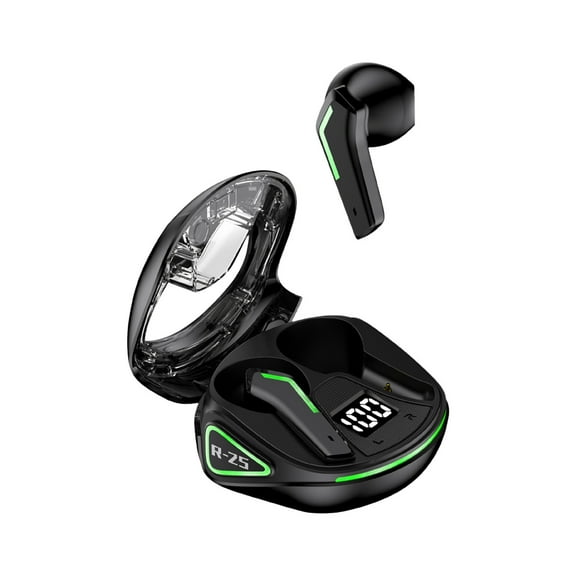 Wireless Earbuds Bluetooth 5.3 Headphones 90 Hrs Playtime Earbuds with Wireless Charging Case Power Display Over-Ear Earphones with Earhooks Waterproof Stereo Headset for Android Phone Workout