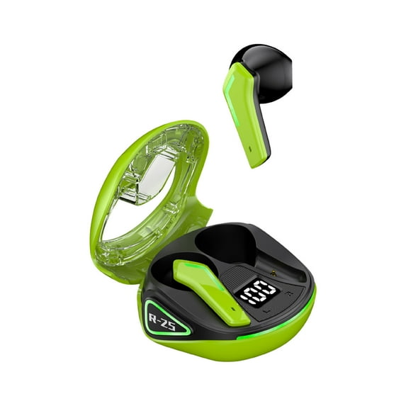 Wireless Earbuds Bluetooth 5.3 Headphones 90 Hrs Playtime Earbuds with Wireless Charging Case Power Display Over-Ear Earphones with Earhooks Waterproof Stereo Headset for Android Phone Workout