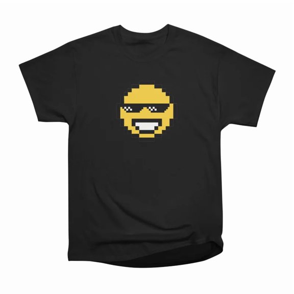 Deal With It 8bits Mosaic Pixel Emoji Sarcastic Tee T-Shirt Tee Gift For Him Merch For Her