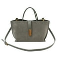 thumbnail image 1 of Women Faux Suede Tote Bag Fashion Shoulder Bag Outdoor Travel Bag Decor Bag (Grey), 1 of 10