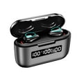 thumbnail image 1 of Deal of the day Prime today True Wireless Bluetooth Earbuds & Charging Case - Black, Dual Connect, IPX4 Sweat Resistance, Bluetooth 5 Connection, 3 EQ Sound Settings Signature, Balanced, Bass Boost, 1 of 9