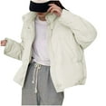 thumbnail image 1 of Deal for Days Holiday Decor Ofreoo Womens FauxGilet Long Sleeve Waistcoat Body Warmer Jacket Coat Outwear Winter Coats for Women, 1 of 3