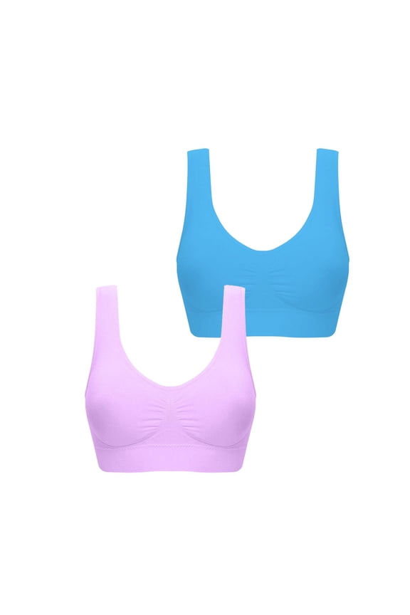 2PC Front Closure Bra - Post-Surgery Bra with Adjustable Straps for Breast Reductions Augmentation Mastectomy Beige S, Brown
