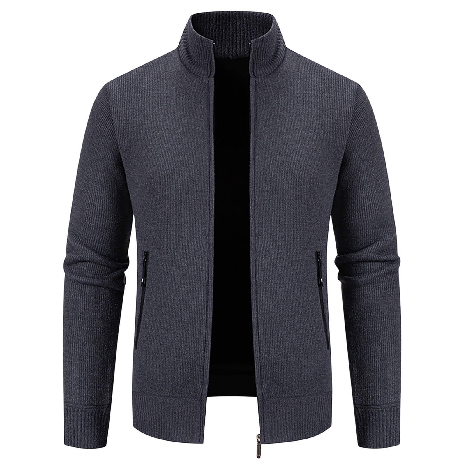 Men's Collared Neck Long Sleeve Jacket main image 1