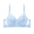 thumbnail image 1 of Deal of the Week Ofreoo Women's Balconette Push Up Bra Sexy Lace Plus Size Unlined Sheer Underwire, 1 of 2
