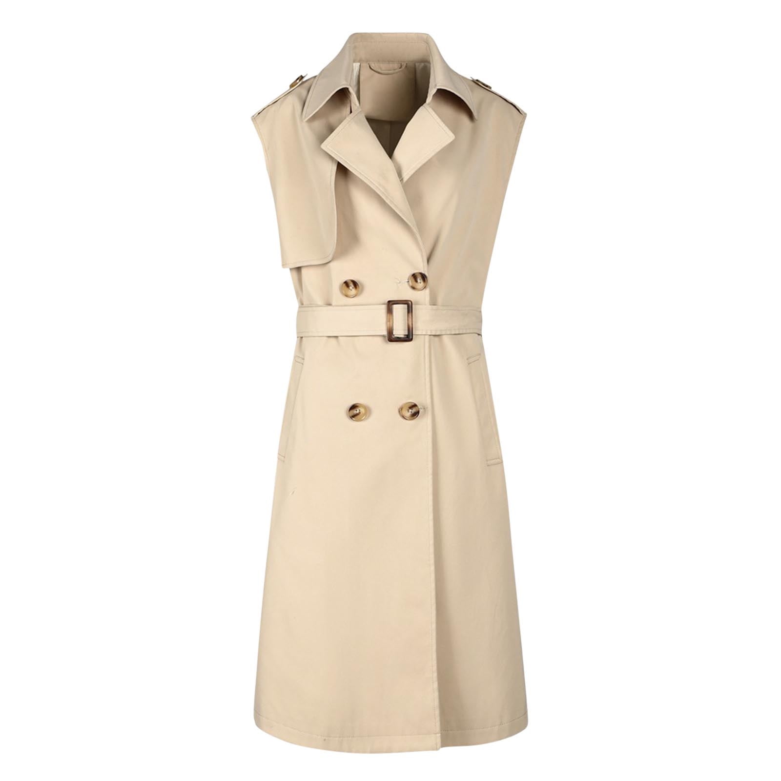 Deal of the Week Ofreoo Women's Solid Color Sleeveless LongJacket Sleeveless Hooded Casual Jacket Fall Outfits for Women 2024