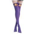 thumbnail image 1 of Deal of the Week Ofreoo Women's Thick Warm Halloween Pumpkin Socks With Large Size Socks Compression Stockings for Women, 1 of 2